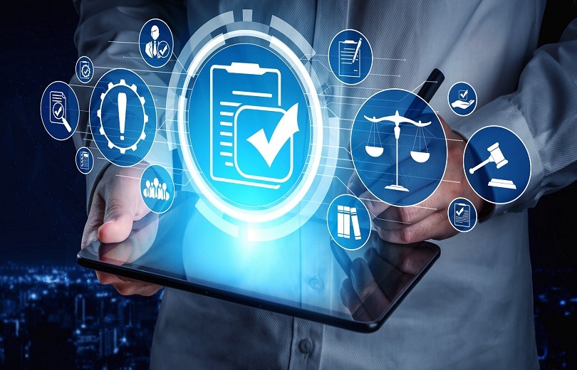 Compliance rule law and regulation graphic interface for business quality policy Compliance rule law and regulation graphic interface for business quality policy
